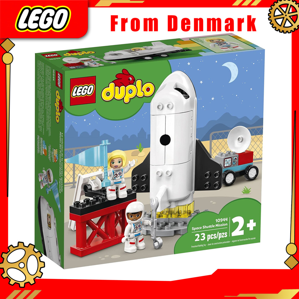 【From Denmark】LEGO Lego Building Toys DUPLO Space Plane Town Mission 10944; space plane creative learning toy set, new 2021 (23 pieces) Guaranteed genuine