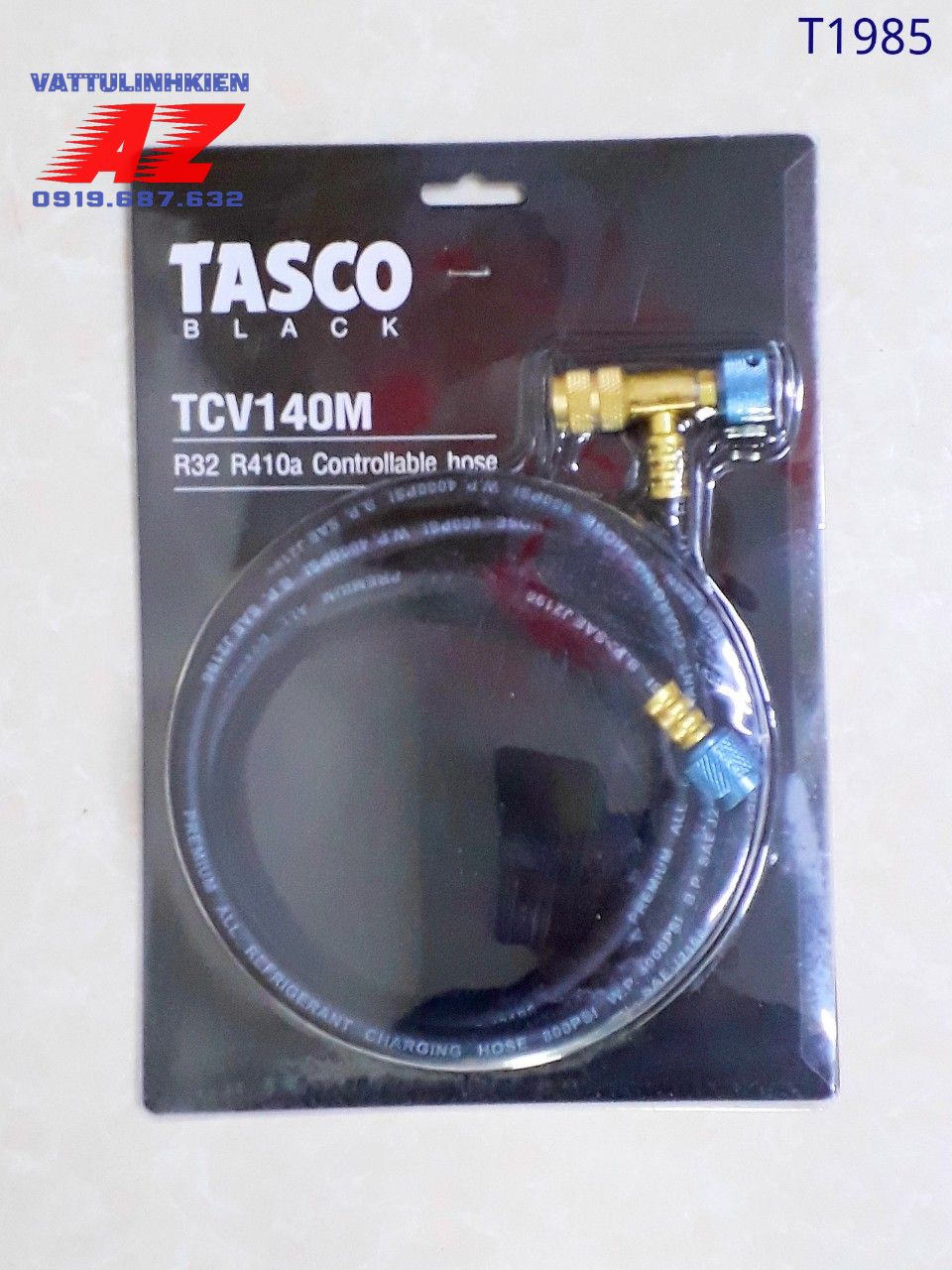 Dây nạp gas tasco model tcv140m tích hợp van chống bỏng gas r410