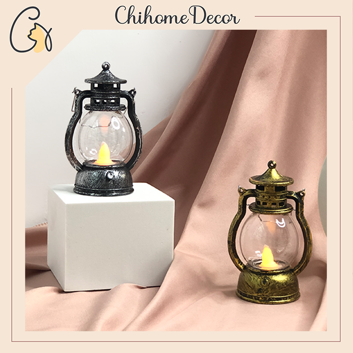 Đèn dầu điện tử led trang trí phong cách cổ điển halloween chihome decor