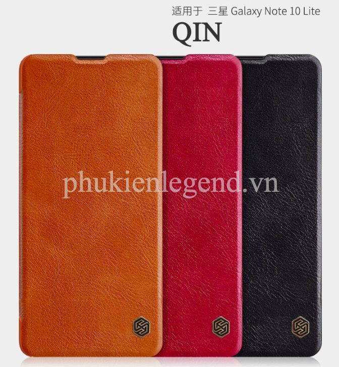 Bao da SamSung Galaxy Note 10 Lite chính hãng Nillkin QIN