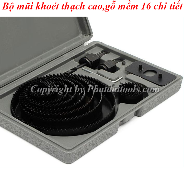 Bộ mũi khoét thạch cao-khoét gỗ mềm 10 chi tiết cao cấp