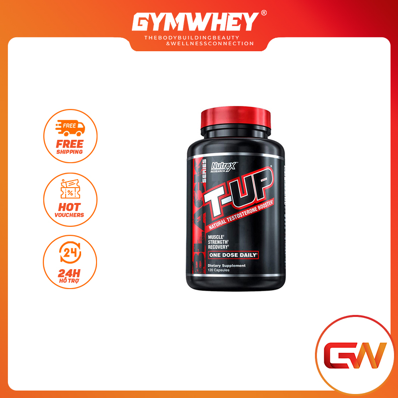 Viên Uống Tăng T e s t o s t e r o n e Tự Nhiên Cho Nam Giới Nutrex T - Up 120 Viên