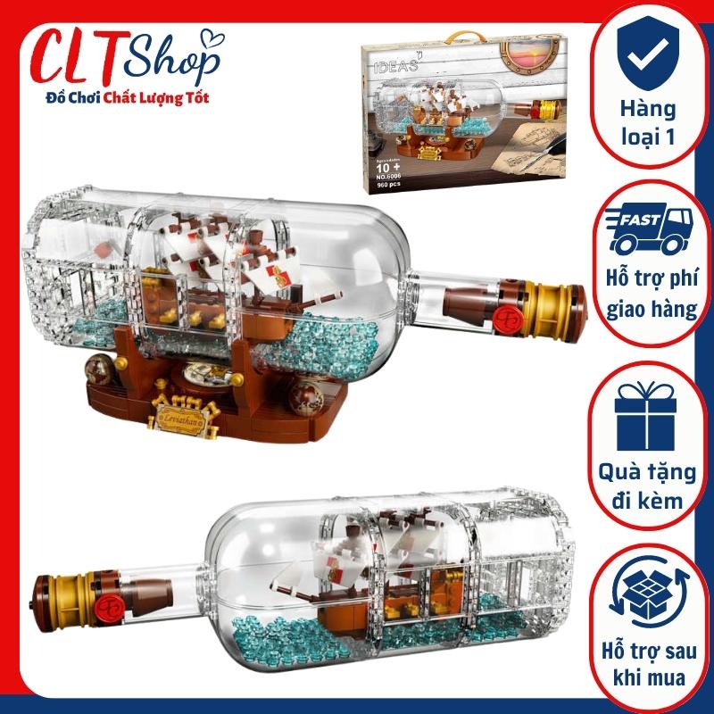 Đồ chơi lego tàu thuyền trong chai ideas 17303 cltshop