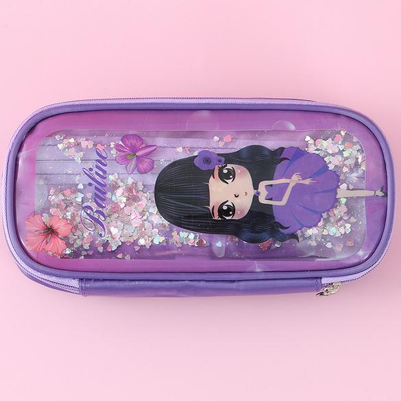 Hộp bút nước hình hạc, cô gái lấp lánh cho học sinh