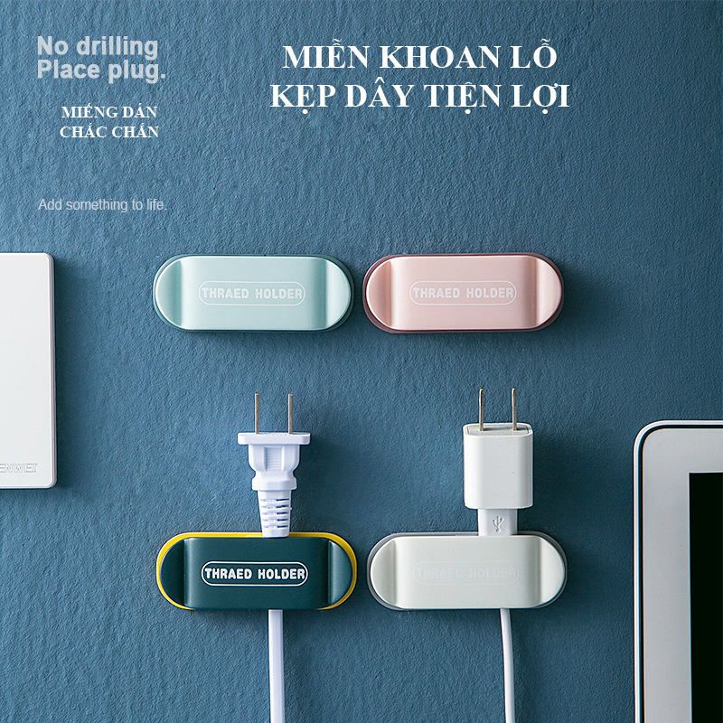 Kẹp thu gọn dây điện cáp bộ 4 cái