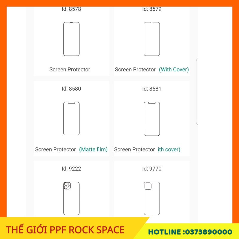 Dán màn hình PPF Apple iPhone 12 ( Có Mặt trước, Mặt Sau, Full bộ theo lựa chọn) Rock Space