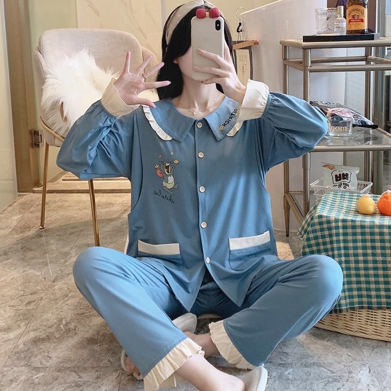 Bộ bầu và sau sinh chất cotton Thu Đông Sài Gòn mềm mịn 𝐁𝐃𝟒𝟗