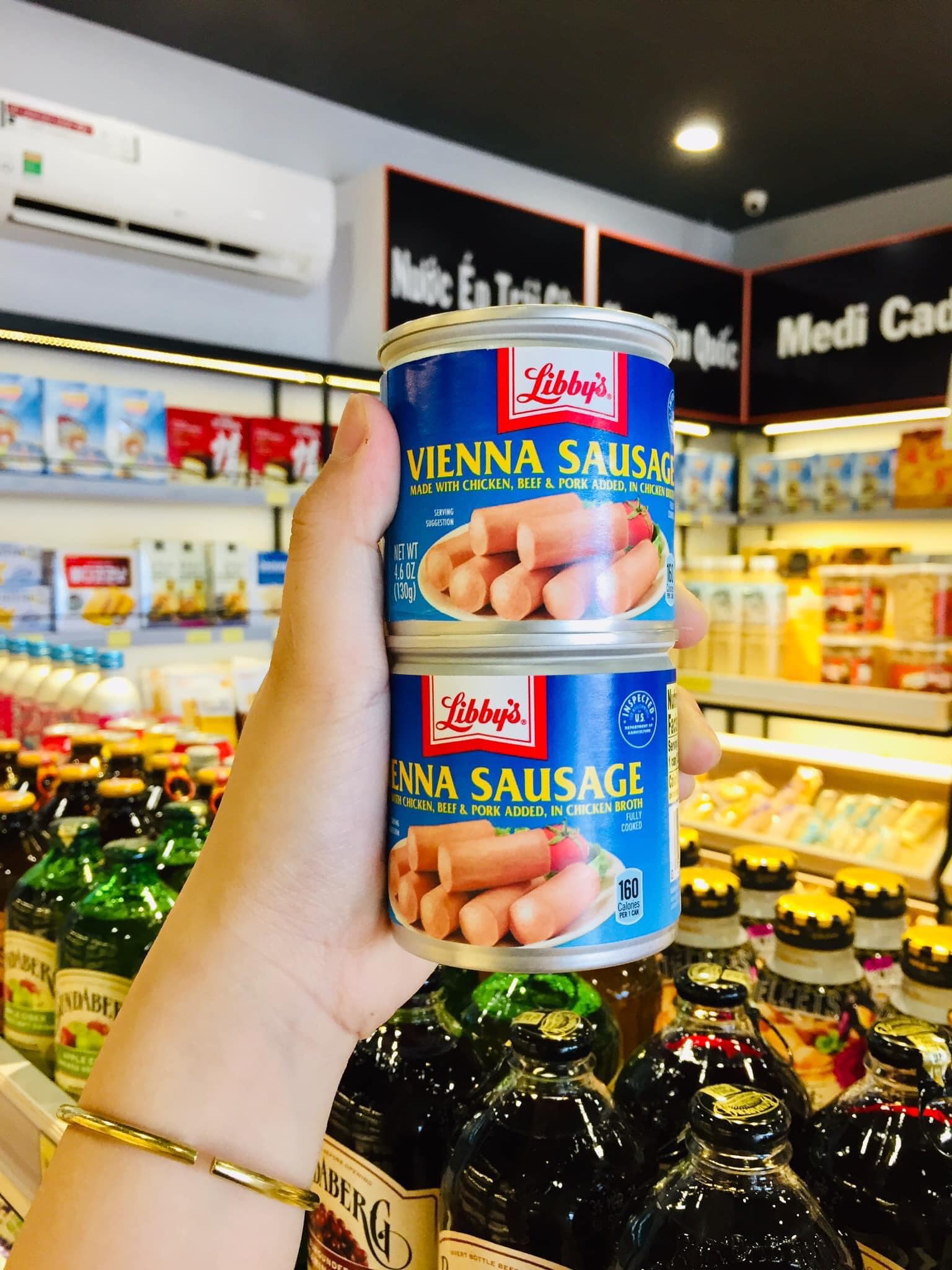 Xúc xích libby vienna sausage đóng hộp loại ngon 130gr