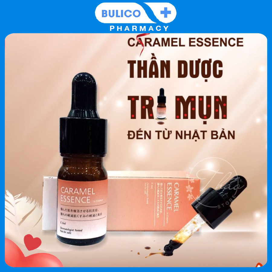 Serum CARAMEL ESSENCE Nhật Bản chính hãng lọ 5ml giúp ngừa mụn, xoá thâm, căng bóng da