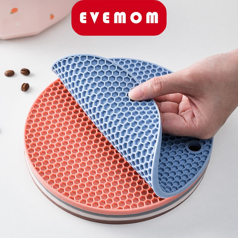 Lót nồi silicon chống nóng chịu nhiệt đa năng-Miếng lót nồi-Đế lót nồi nhiều màu sắc cao cấp