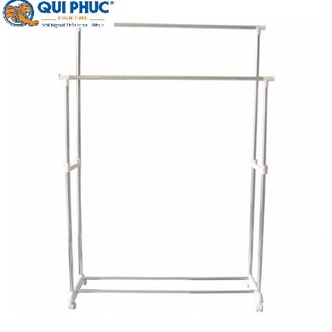 Sào phơi inox đôi hộp dày có khoen Quy Phúc