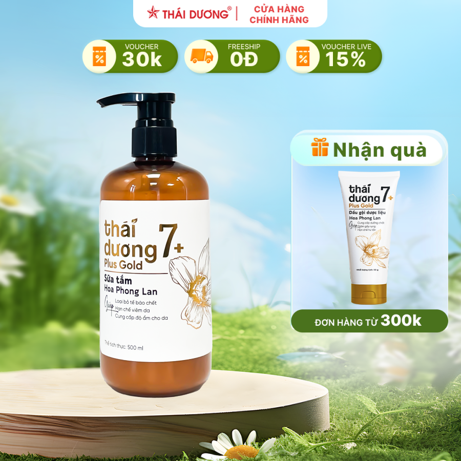 Sữa tắm Thái Dương 7 Plus - Hoa Phong Lan 250ML/480ML - Sao Thái Dương