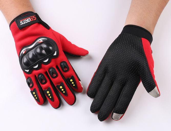 Găng tay đi phượt Sports Cảm Ứng điện thoại - Găng tay Motor có gù bảo vệ - Găng tay chống nắng - Hổ trợ tập gym, đi phượt, leo núi