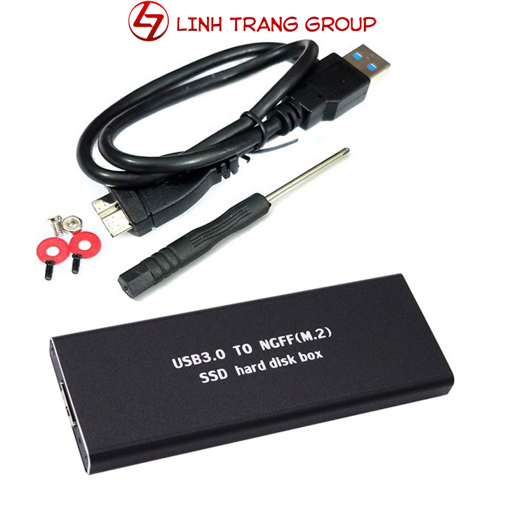 Box ổ cứng SSD M.2 SATA vỏ nhôm USB3.0 - BX22