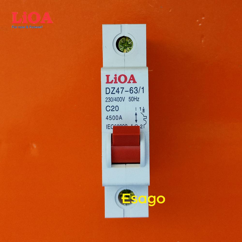 [HCM][20A] Cầu dao tự động (APTOMAT) LiOA 20A loại 1 cực