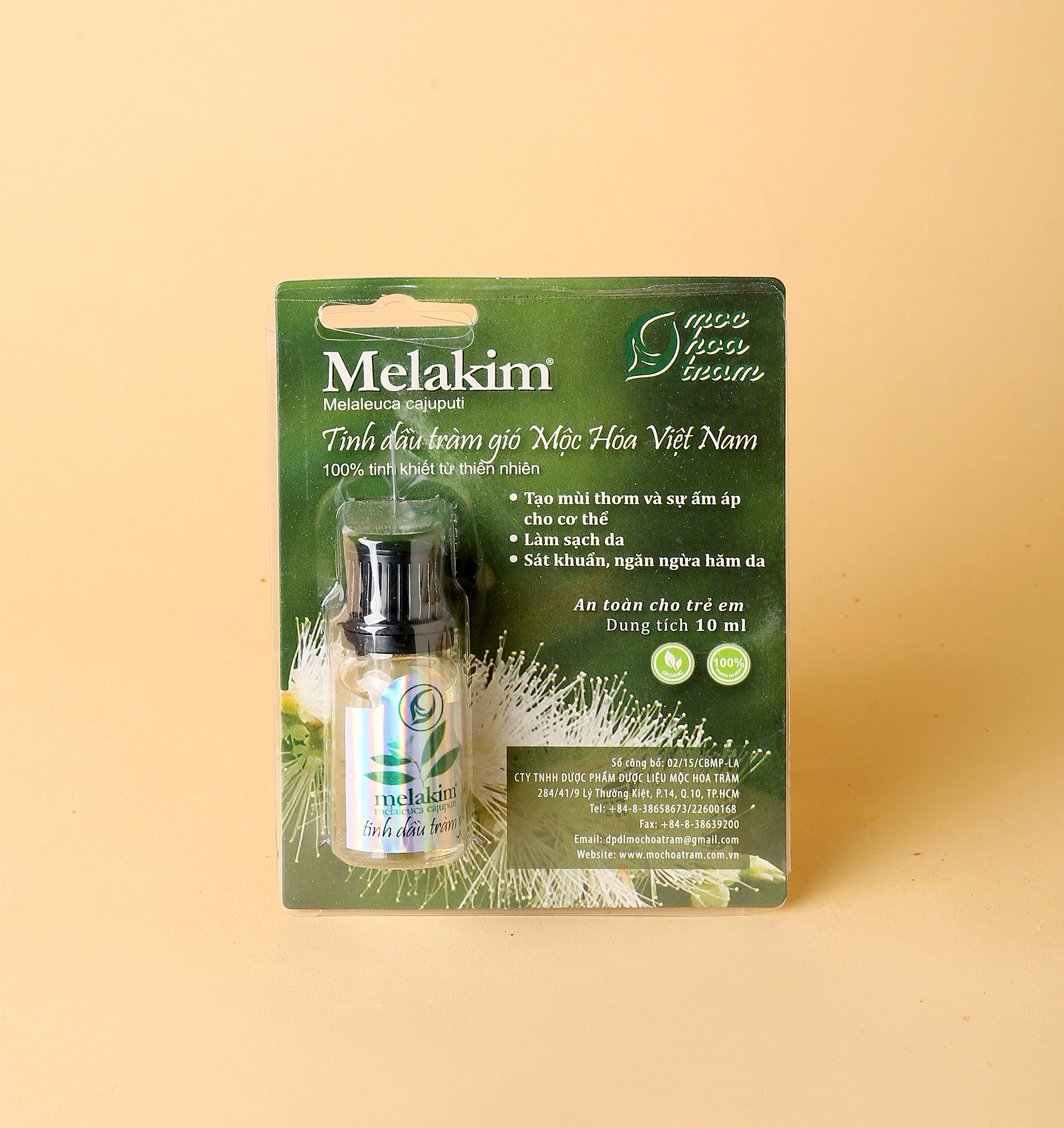 Melakim tinh dầu tràm gió