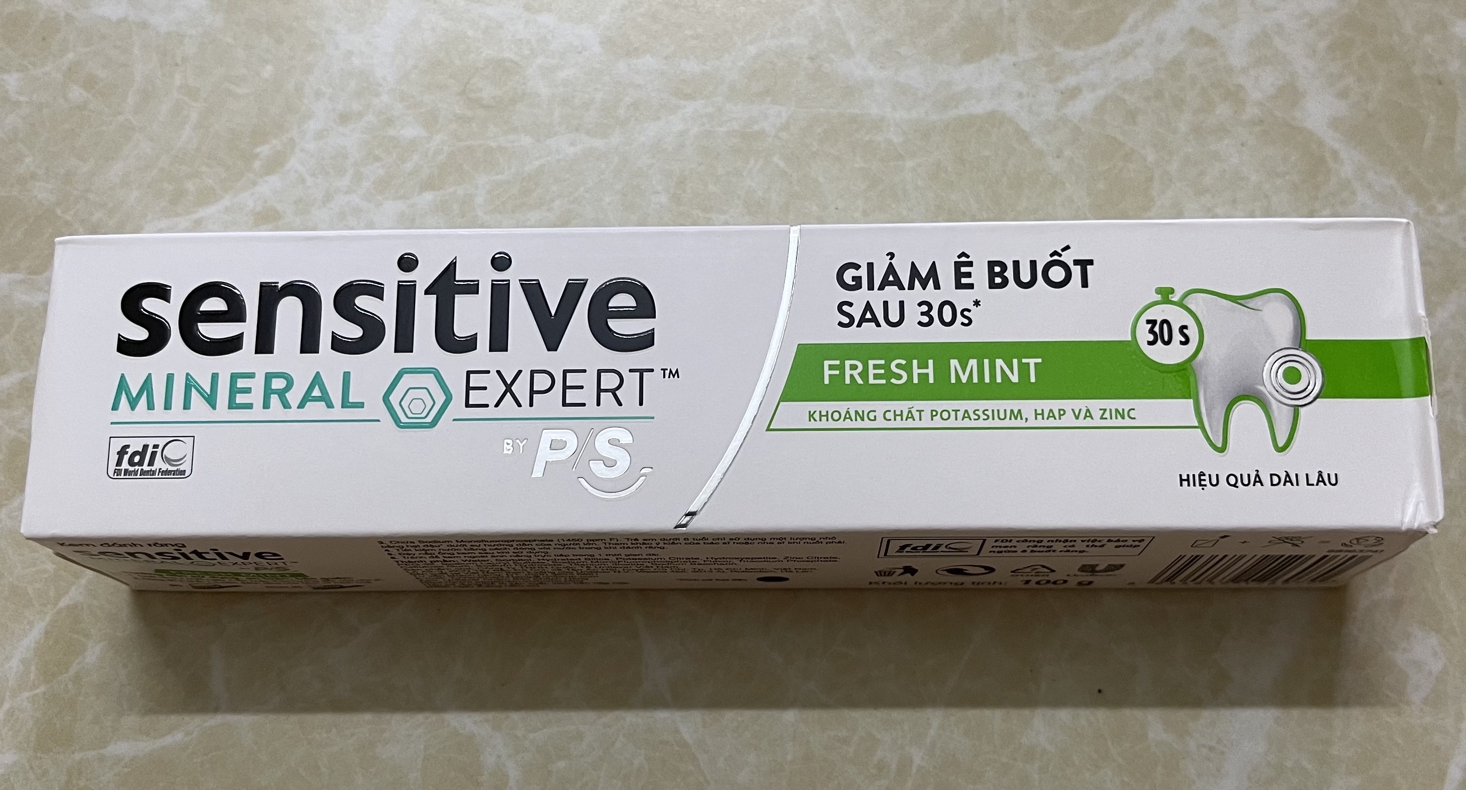 Kem đánh răng Sensitive Expert by P/S Fresh Mint Bạc hà Thơm Mát 100g/hộp