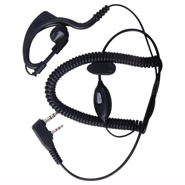 Tai nghe bộ đàm Dây Xoắn, Dây Thẳng chân jack 3.5 và 2.5 tương thích Kenwood, Motorola,..