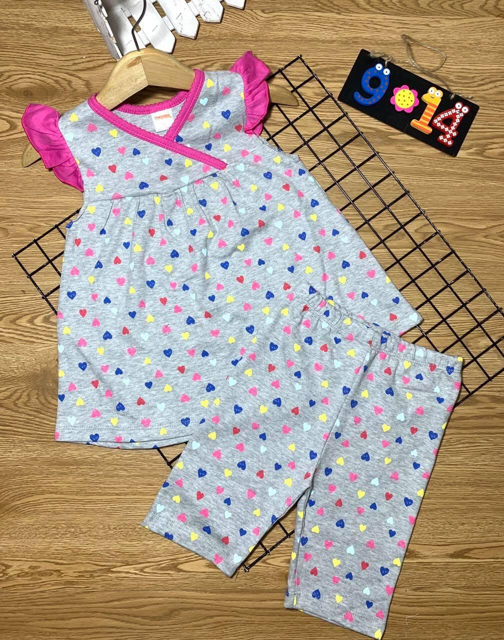 Set 2 bộ thun borip size đại 9-14 bé gái- đồ bộ bé gái size đại bé 20-40kg