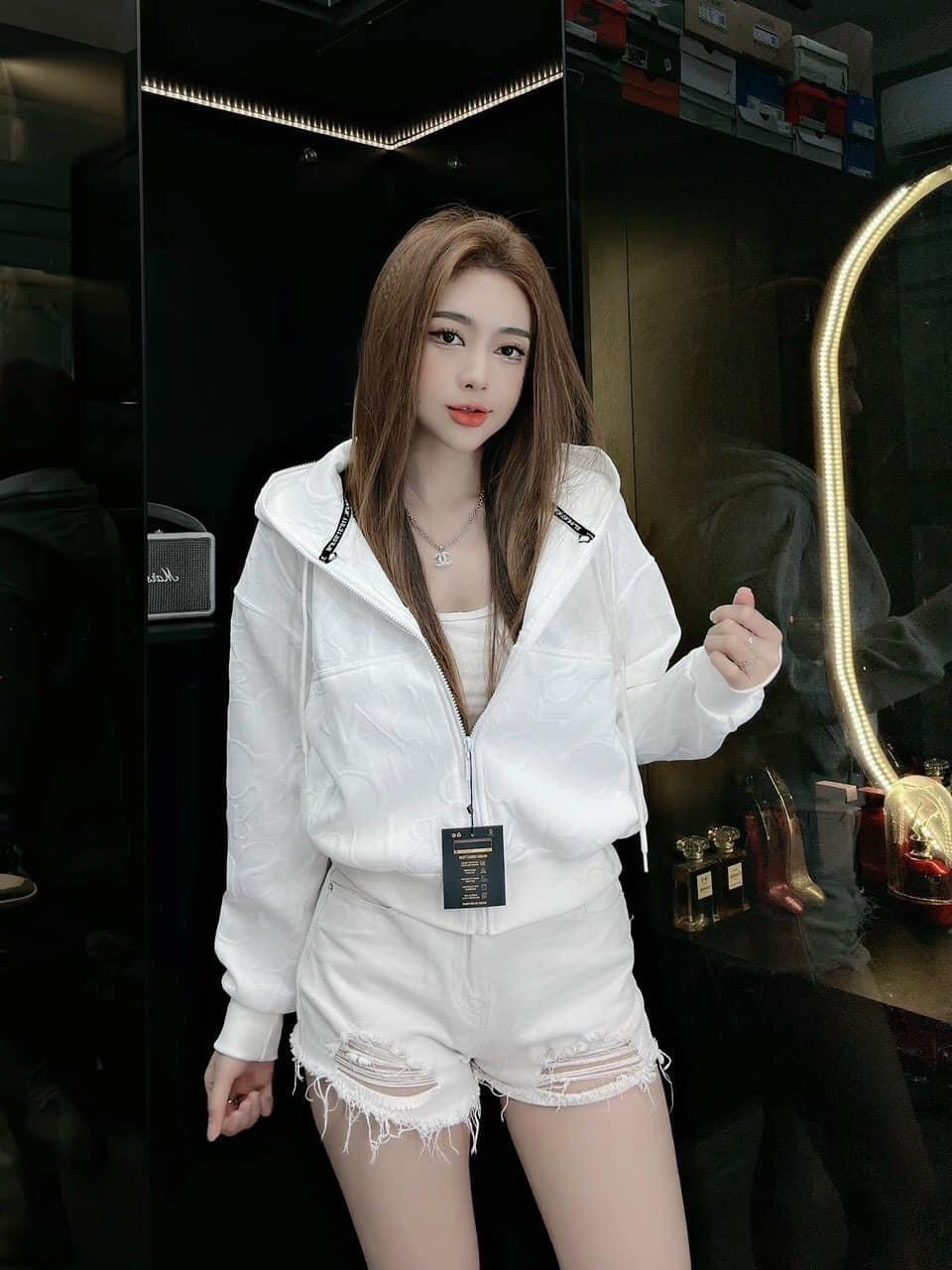 Áo khoác lửng Nữ Kiểu Croptop tay rộng cánh dơi dập nổi có túi trong siêu bự MCcroptop873 873