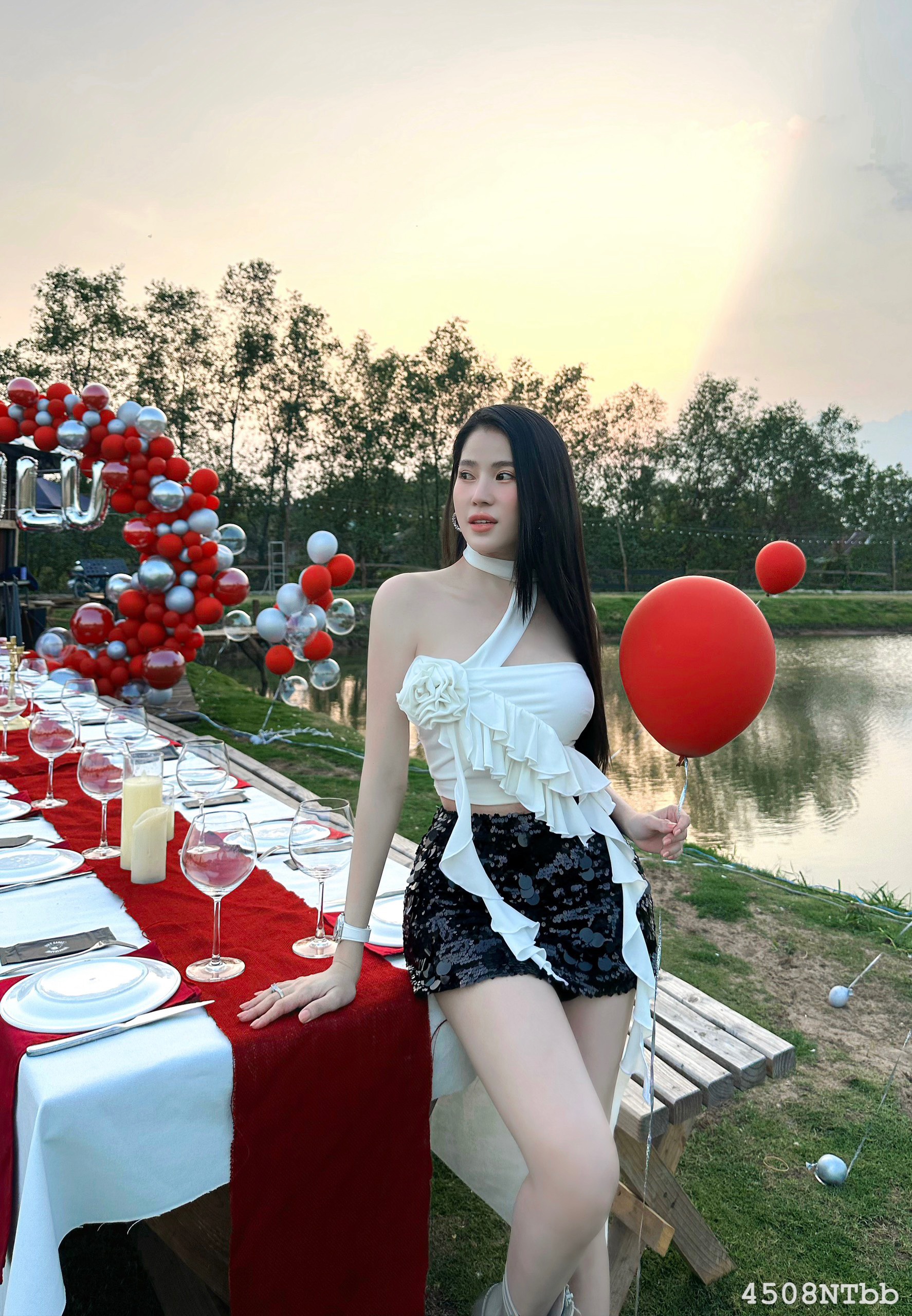 Áo ống hoa tua rua 4508 - Áo ống nữ thời trang