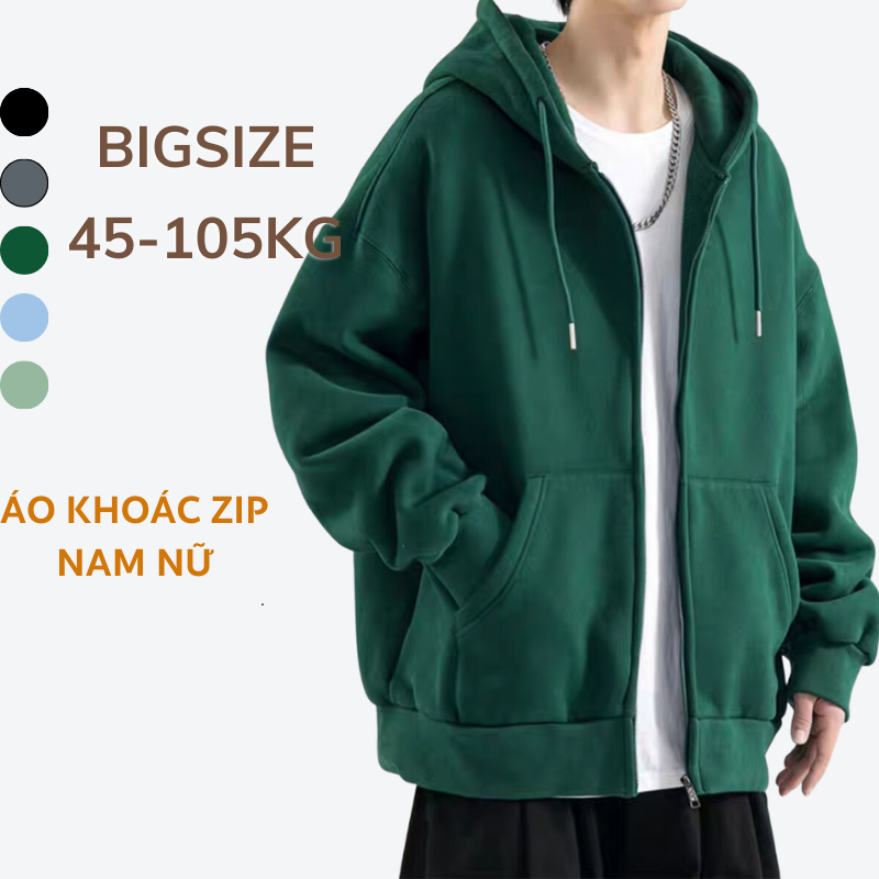 40-100kg áo khoác nam nữ thời trang bigsize nỉ ấm chống nắng