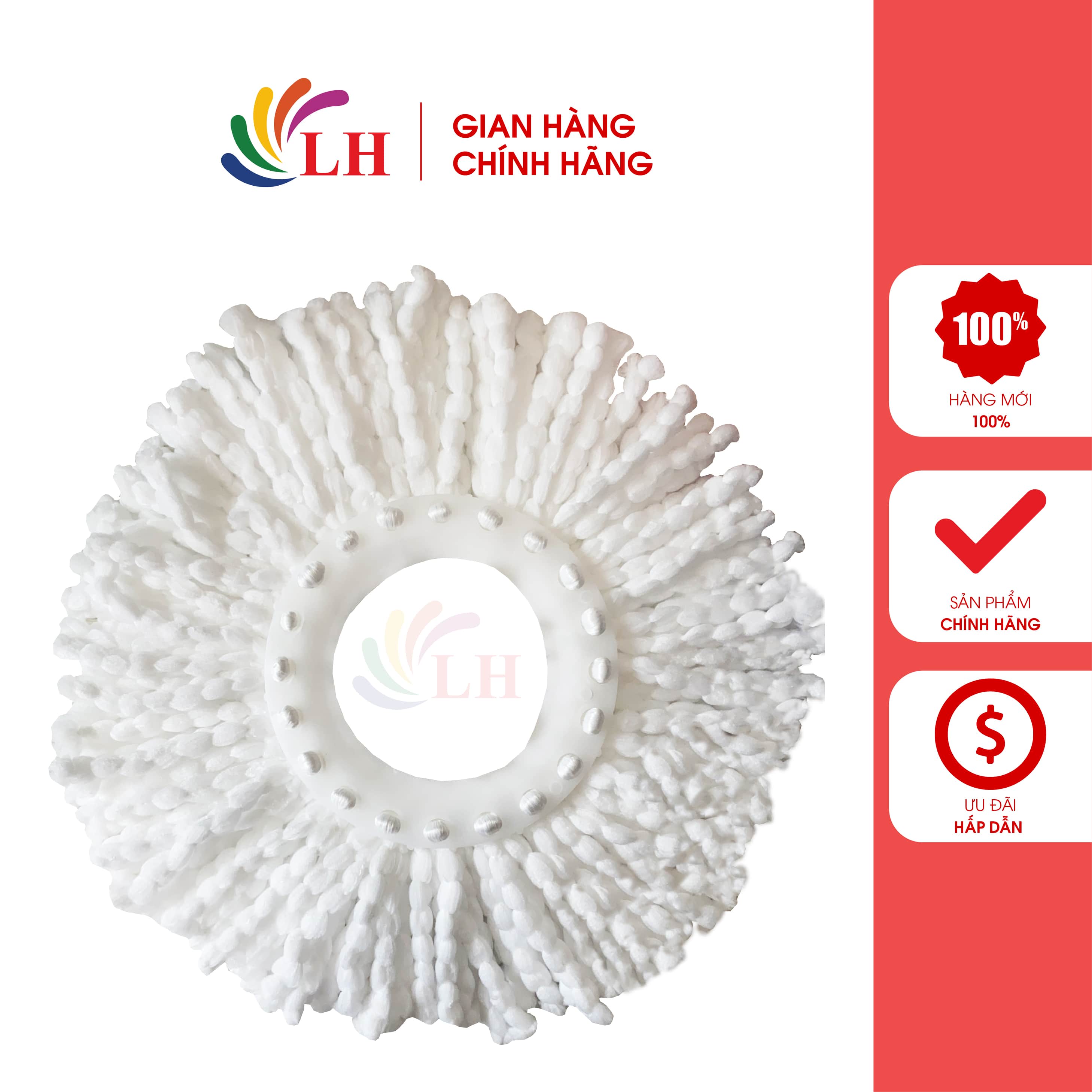 Bông lau nhà thay thế bộ lau nhà xoay tay 360 độ BONBOX BCT704 706 BCT817