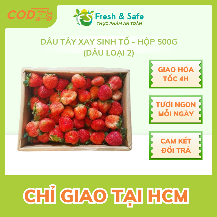 [Chỉ Giao HCM] Dâu tây xay sinh tố - hộp 500g