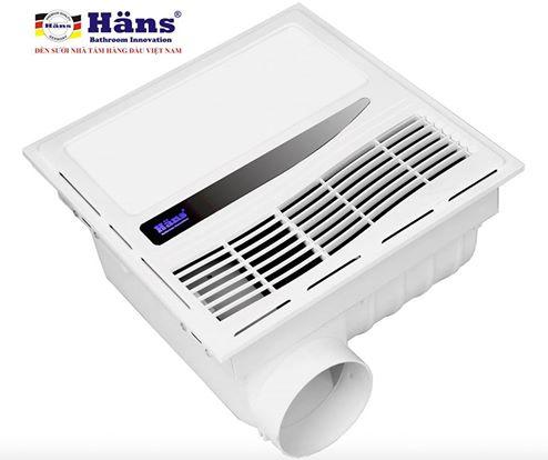 Quạt thông gió và sưởi ấm nhà tắm âm trần Hans HAS