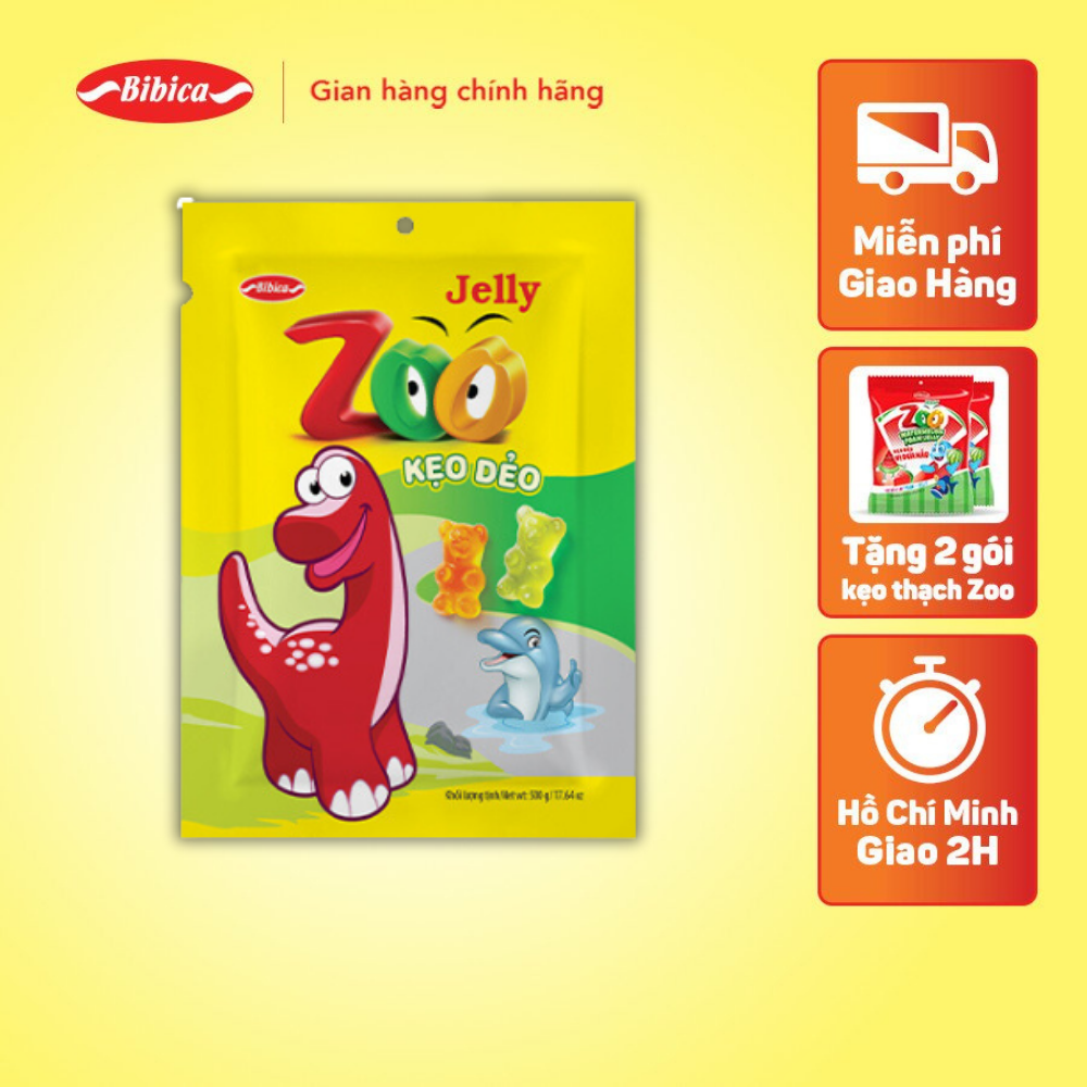 Kẹo Zoo Áo Dầu Bibica 500g