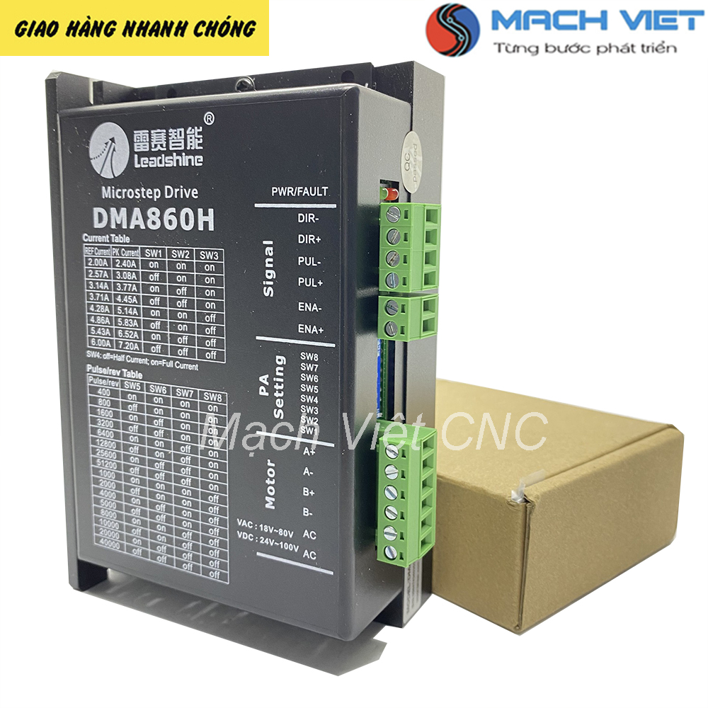 Driver DMA860H Leadshine điều khiển động cơ bước  ( bảo hành 6 tháng)