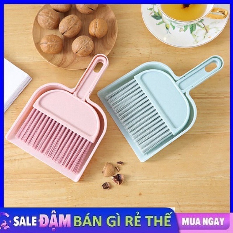 Bộ chổi ki mini quét dọn chuồng thú cưng