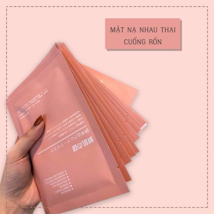 10 miếng mặt nạ nhau thai cừu Nhật Bản Rwine Beauty Stem Cell Placenta Mask giúp làm mờ nám, thâm da nhạy cảm, tế bào gốc [FREESHIP 40K HCM đơn hàng 300k]