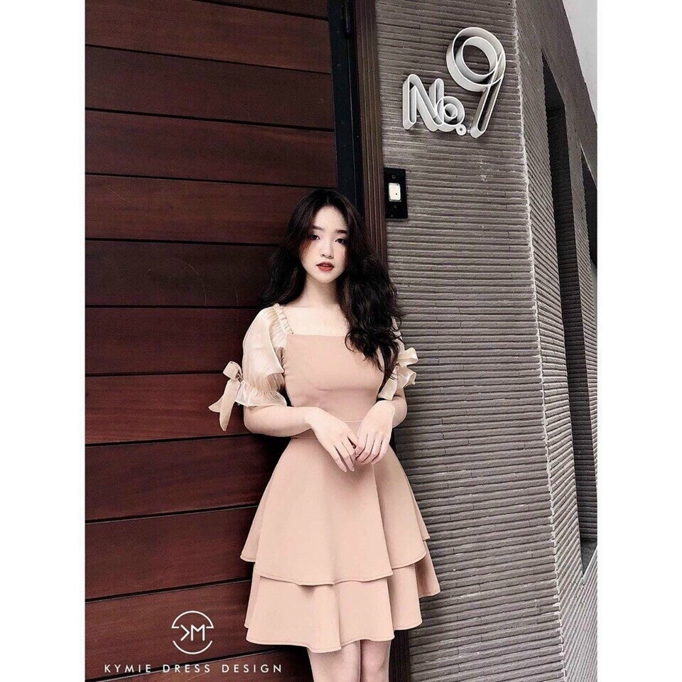 Đầm 2 tầng phối voan cao cấp