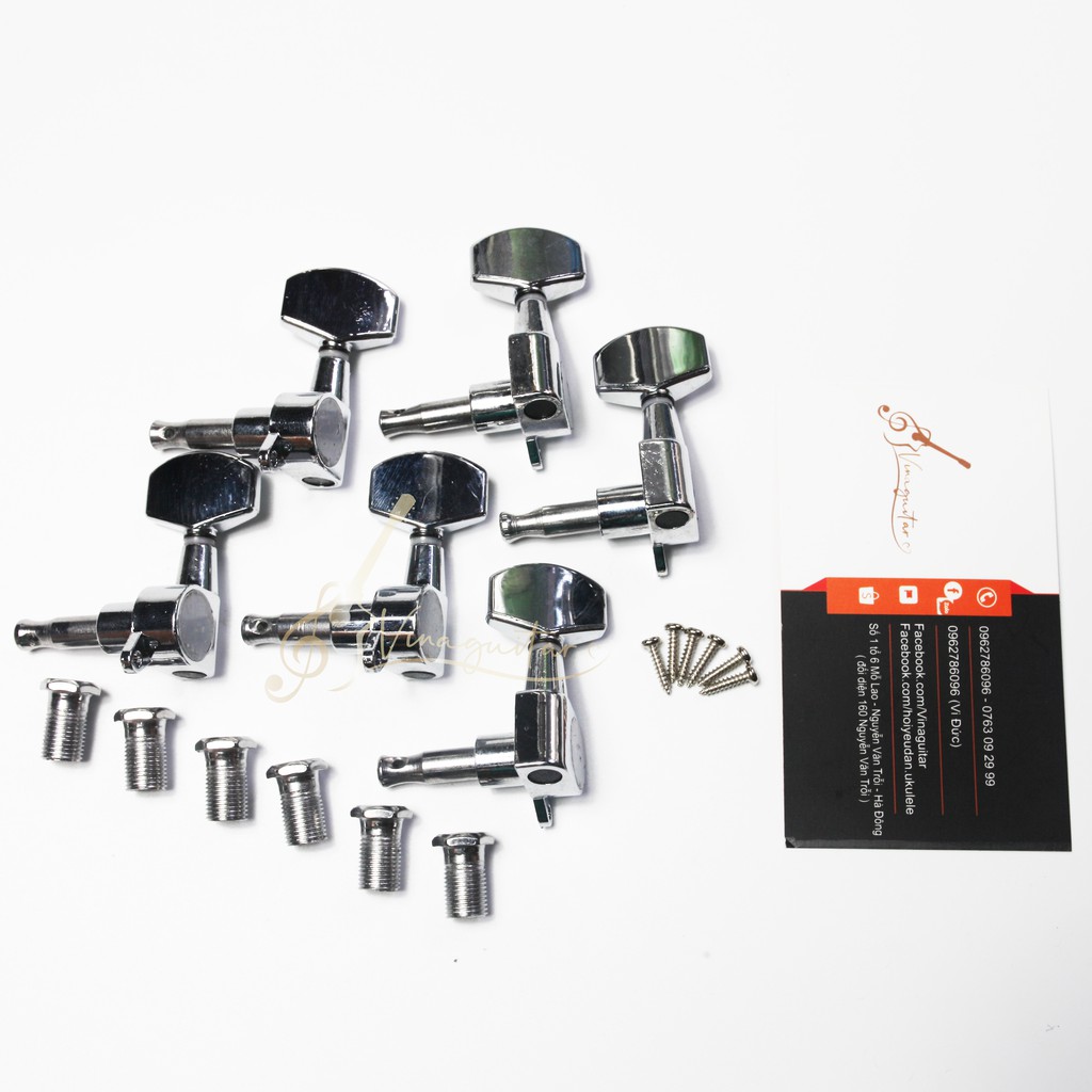 Bộ 6 Khoá đàn Guitar Nicken Acoustic Chống Rỉ