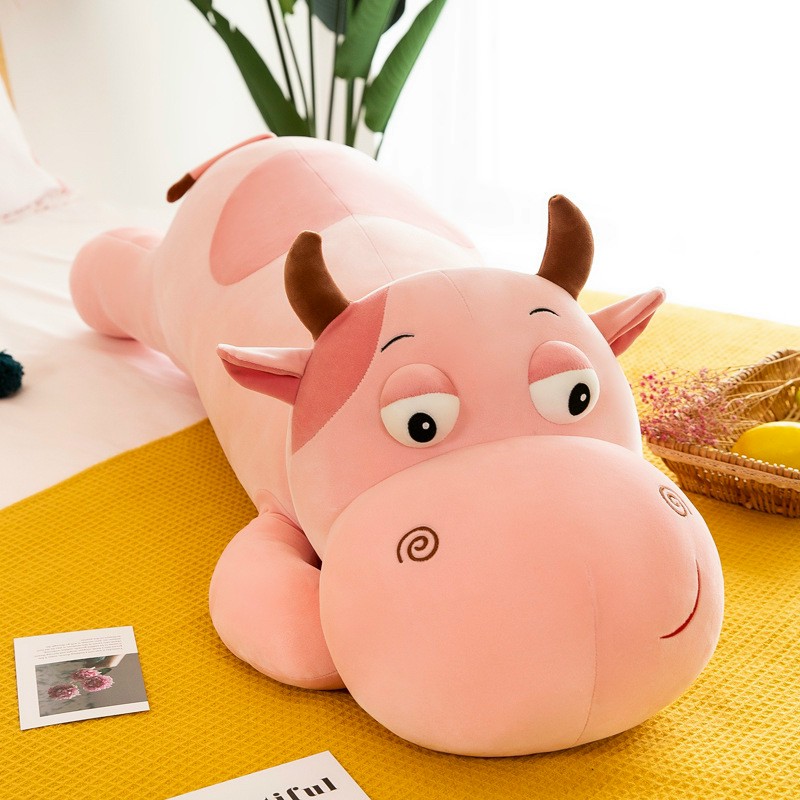 Gấu bông chó vàng ngộ nghĩnh ,trâu hồng , hà mã . bộ 3 thú nhồi bông siêu to