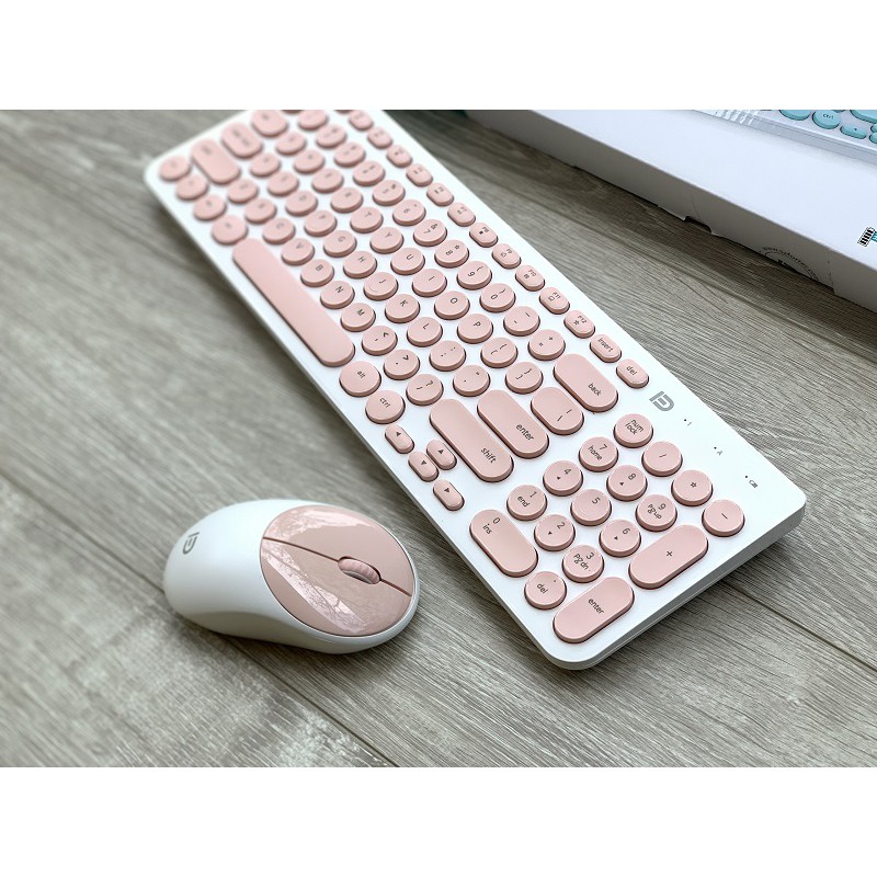 Bàn phím không dây ik6630 hồng bảo hành 12 tháng