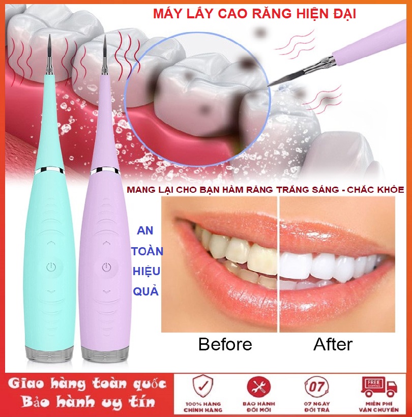 Máy lấy cao răng cao cấp cầm tay, máy lấy cao răng tại nhà sạc pin công nghệ Nhật Bản 3 chế độ rung loại sạch mảng bám, cao răng, vết ố cứng đầu, máy lấy cao răng mini, dụng cụ vệ sinh răng miệng