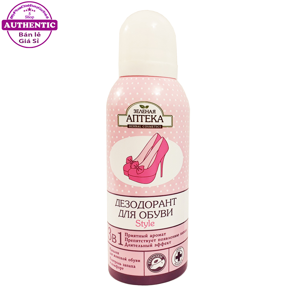 Xịt khử mùi hôi giày apteka nga 150ml - nữ