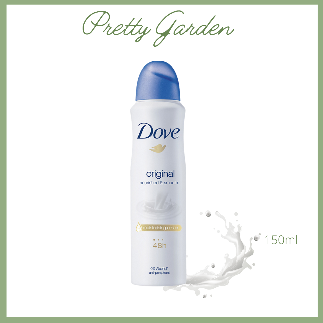 Xịt khử mùi Dove Original Nourished & Smooth Hương dịu nhẹ Dưỡng da Sáng mịn 150ml