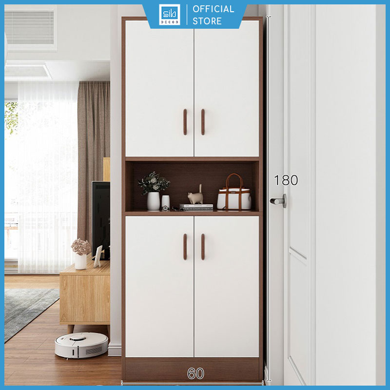 Tủ để giày, để đồ cỡ lớn đa năng thương hiệu sib decor phù hợp đặt tại lối vào phòng khách