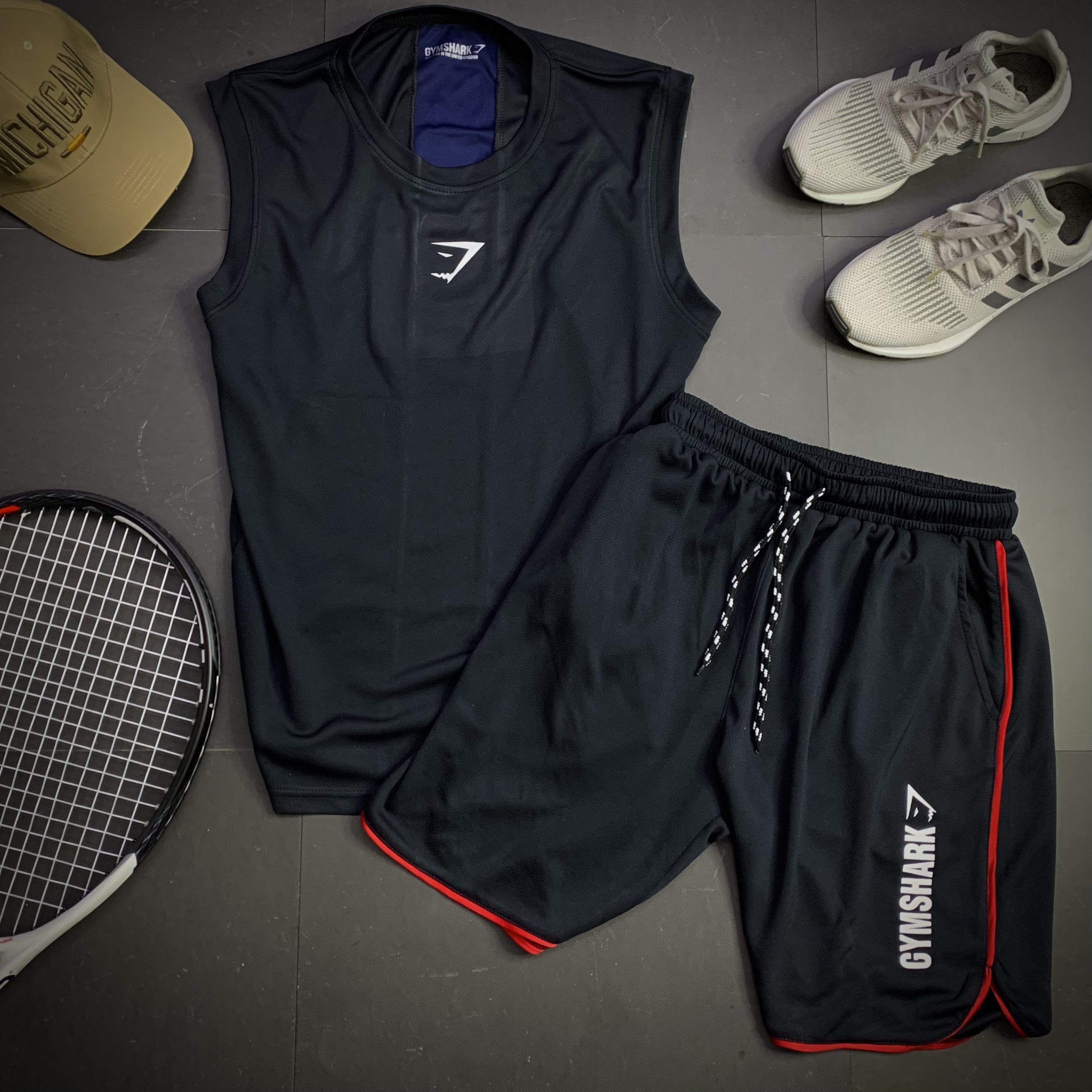 Bộ ba lỗ thể thao nam tập gym GYMSHARK Pro01 - thun co giãn 4 chiều -  Cường Thanos cửa hàng quần áo thể thao tập gym, yoga cao cấp