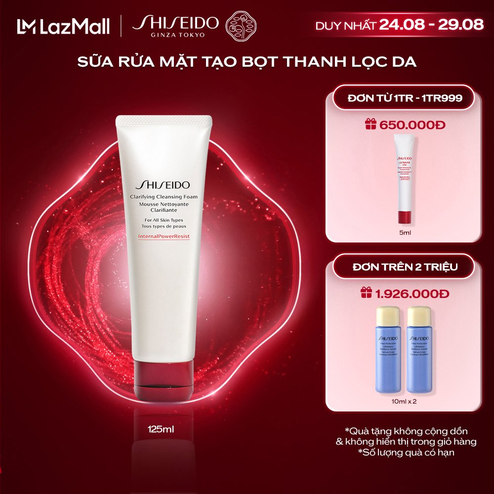 Sữa rửa mặt tạo bọt thanh lọc da Shiseido Clarifying Cleansing Foam 125ml