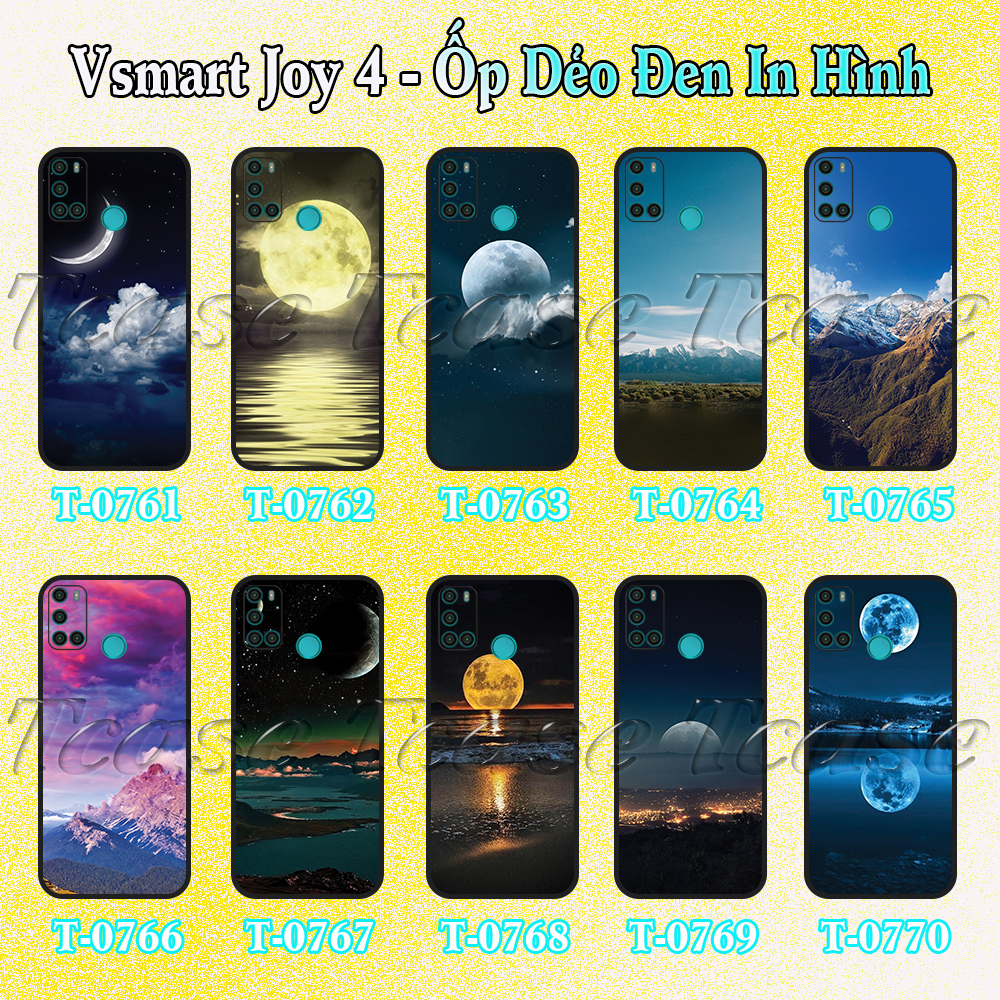 Ốp lưng Vsmart Joy 4 - Ốp dẻo đen in hình Phong Cảnh Mới đẹp