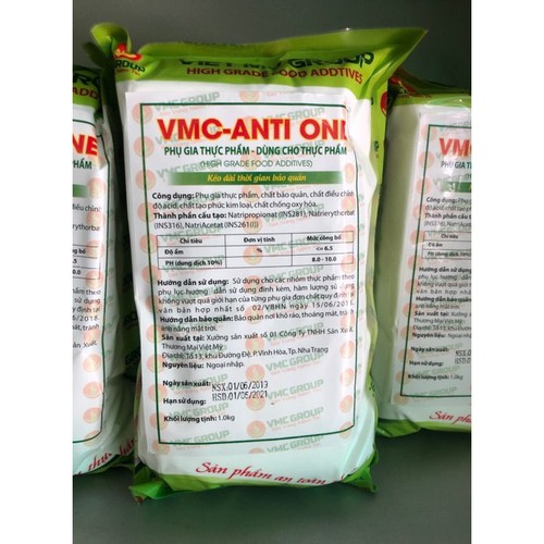 Vmc antione phụ gia bảo quản giò chả, xúc xích, nem,...các sản phẩm từ thịt