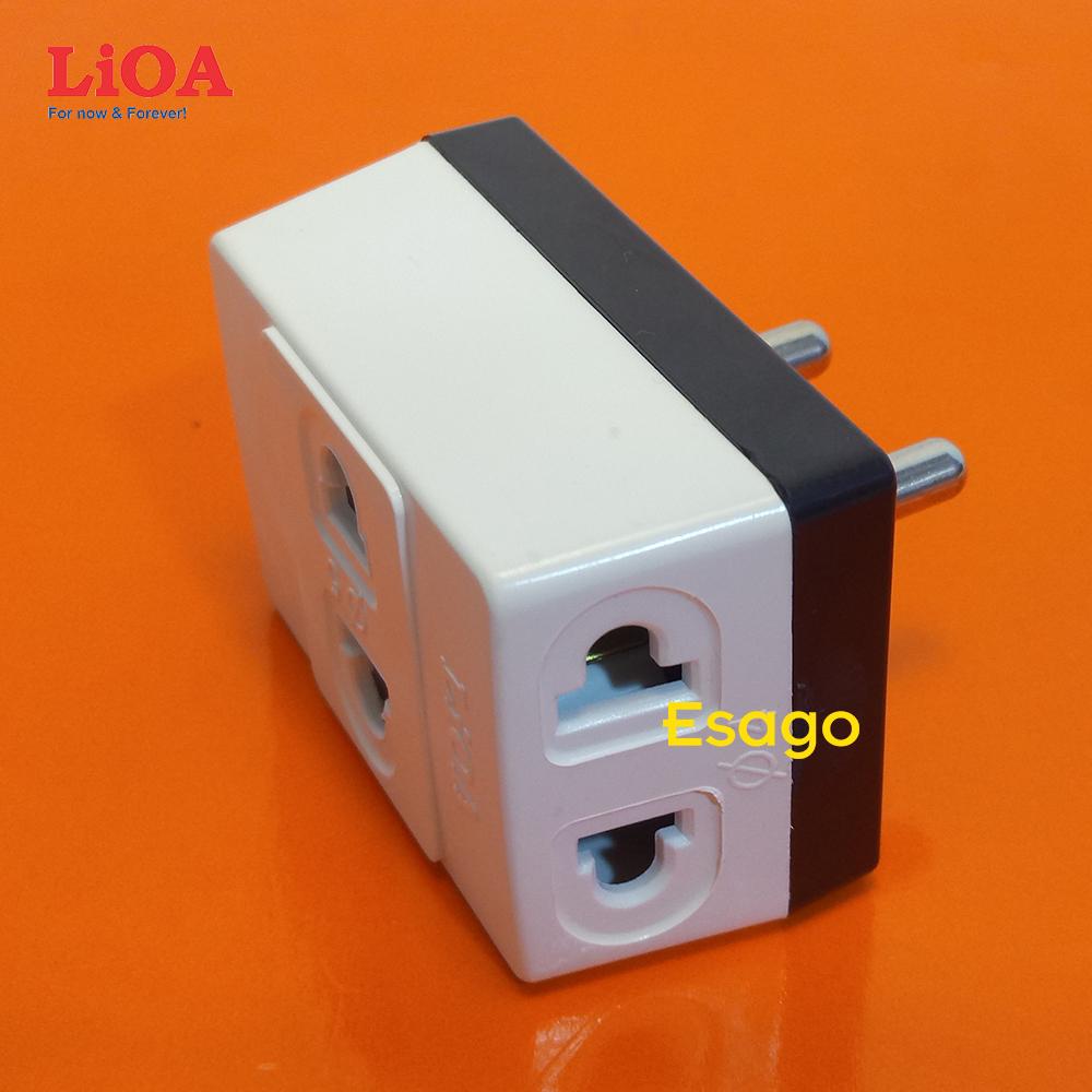 [HCM]Ổ căm nối chia 3 ngả LiOA chân cắm tròn lớn Ø5