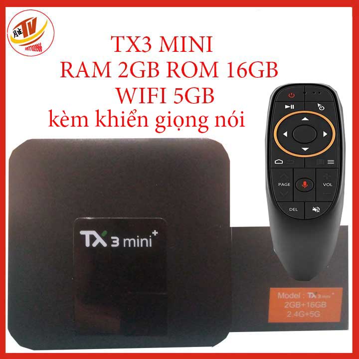 Android tivi box tanix tx3 mini wifi 5g 2.4g - ram 2gb rom 16gb android 9.0 - bluetooth 4.0 android tv box tx3