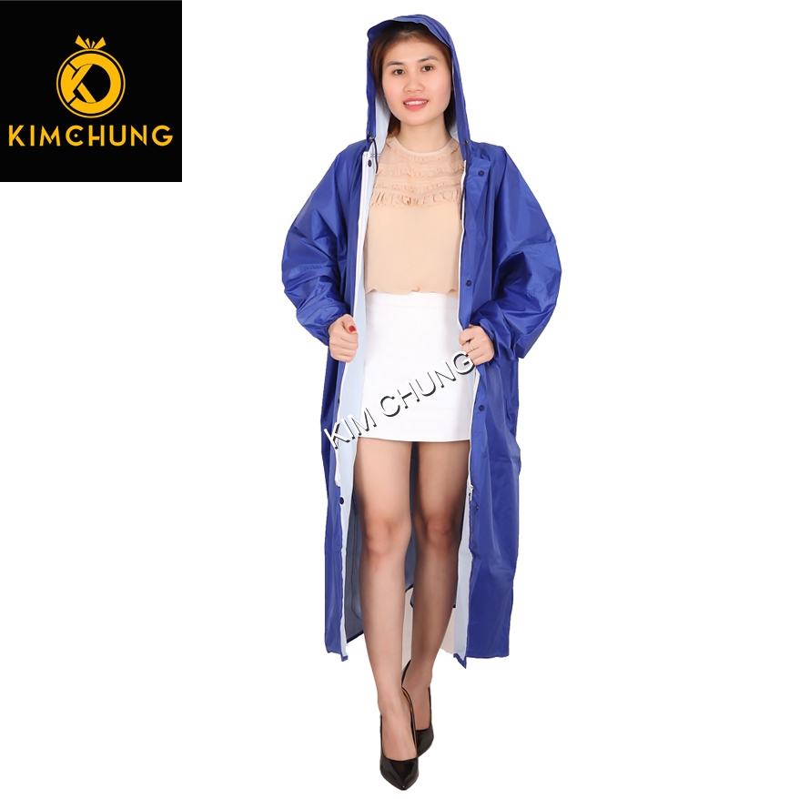 [HCM](Size 3XL từ 1m65 trở lên) Áo mưa măng tô áo khoác nữ đi mưa vải dù cao cấp