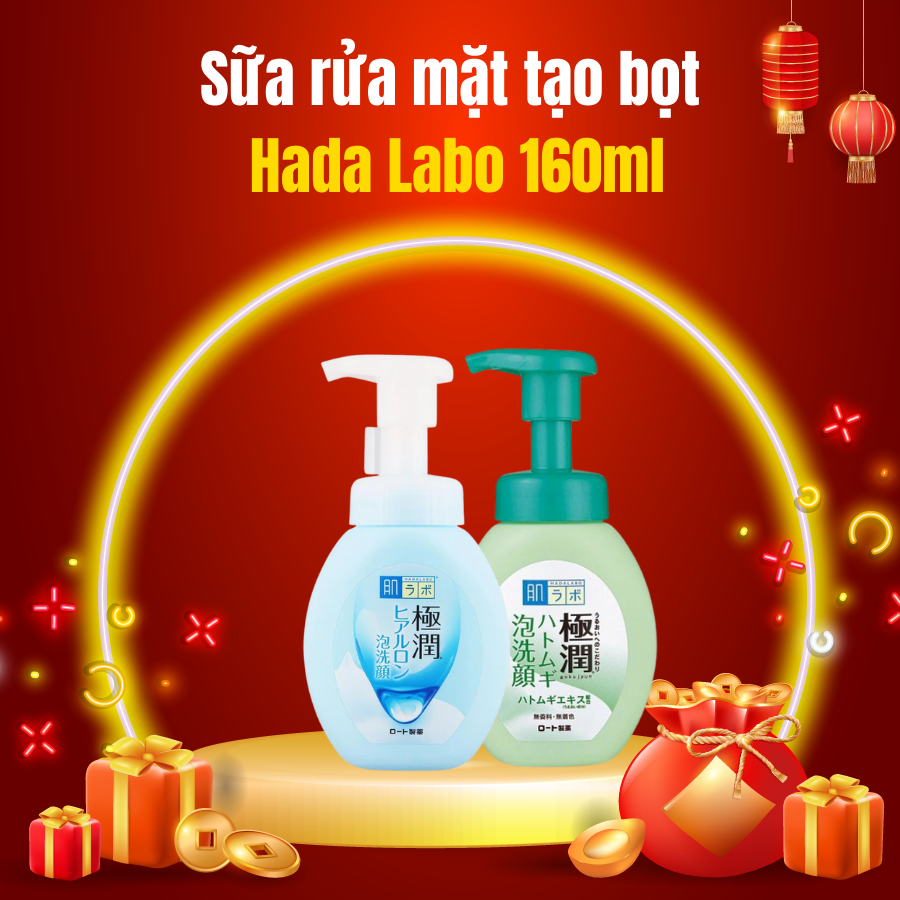 Sữa rửa mặt tạo bọt Hada Labo Nhật Bản