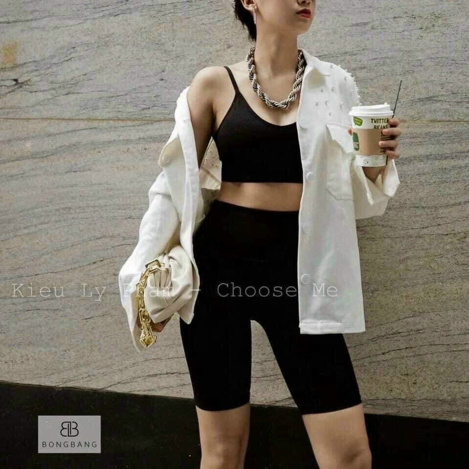 QUẦN SHORT LEGGING NGỐ NỮ FORM LỬNG PHỐI ĐỒ SANG CHẢNH